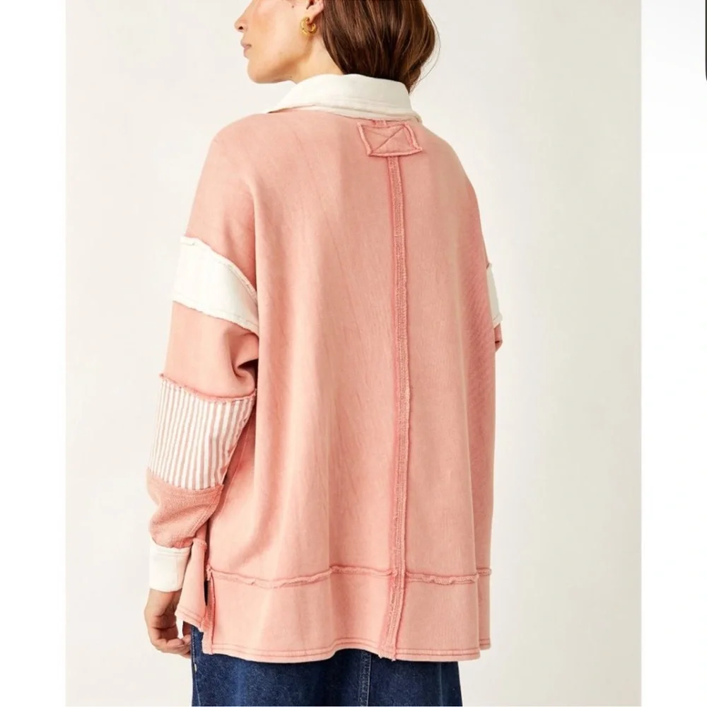 NWT Free People Prep Oversized Polo - Picture 2 of 4